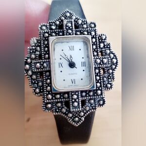 Vintage Avon Watch . Leather Band.